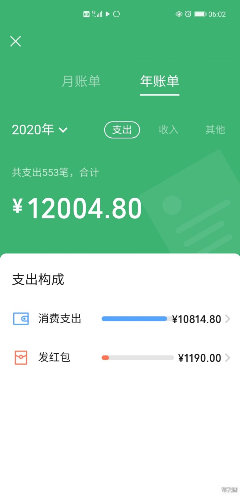 2020微信年度账单上线!