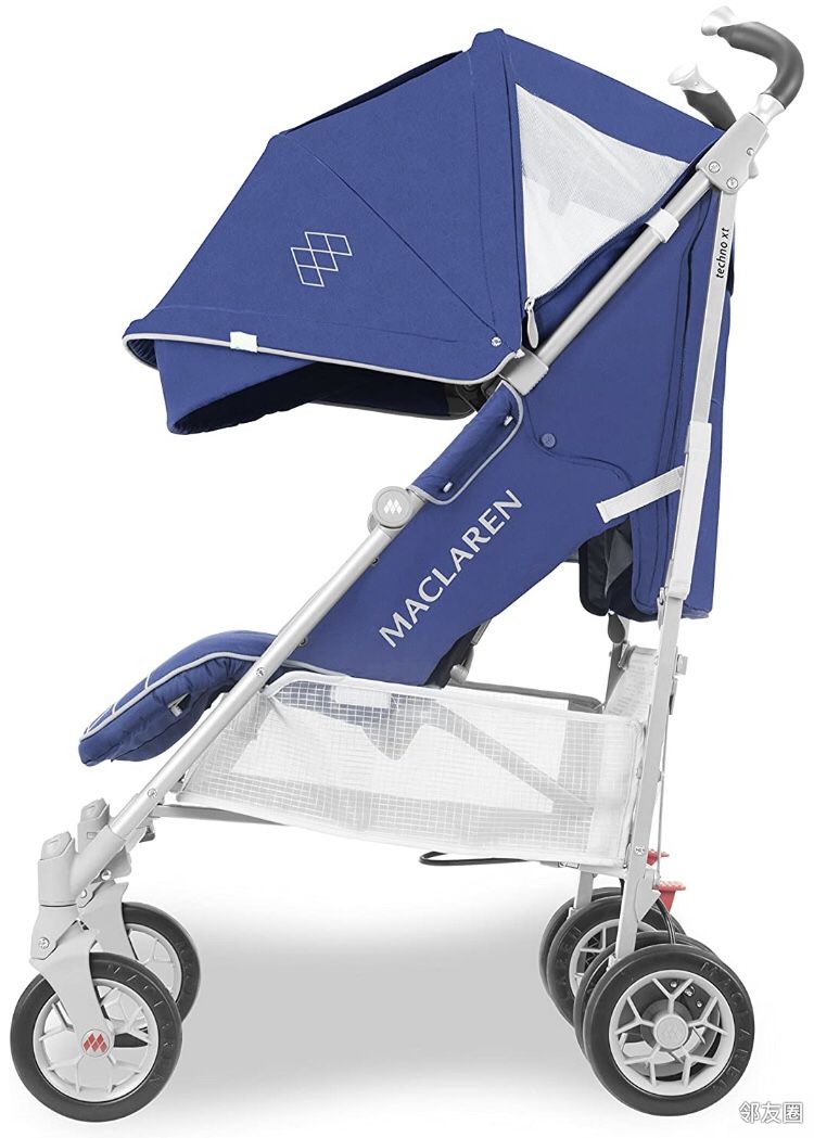 英国maclaren 玛格罗兰 techno xt蓝色婴儿车,人肉英国背回,八成新.