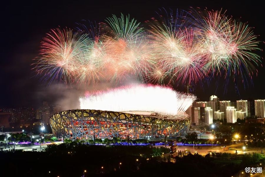 献礼七一#鸟巢的烟花到底有多美