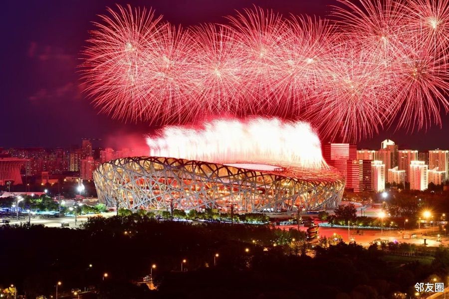 献礼七一#鸟巢的烟花到底有多美