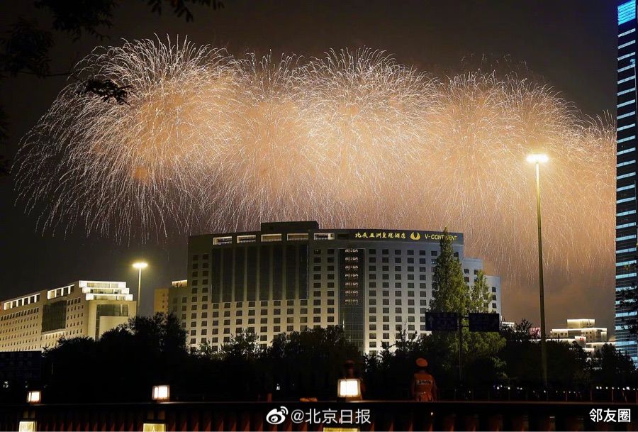 献礼七一#鸟巢的烟花到底有多美