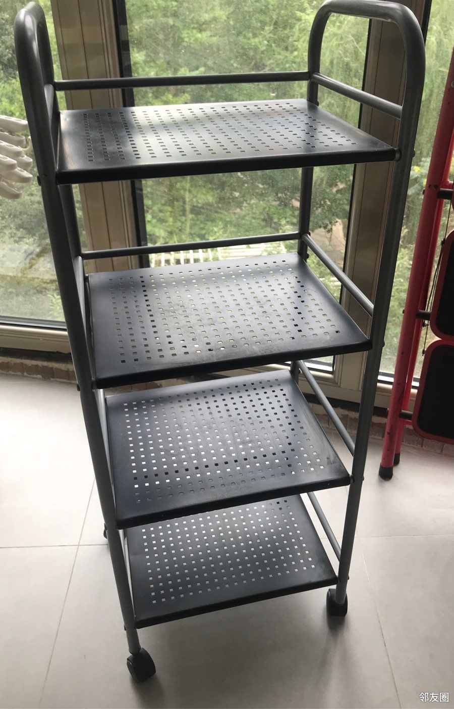 宜家带轮置物架