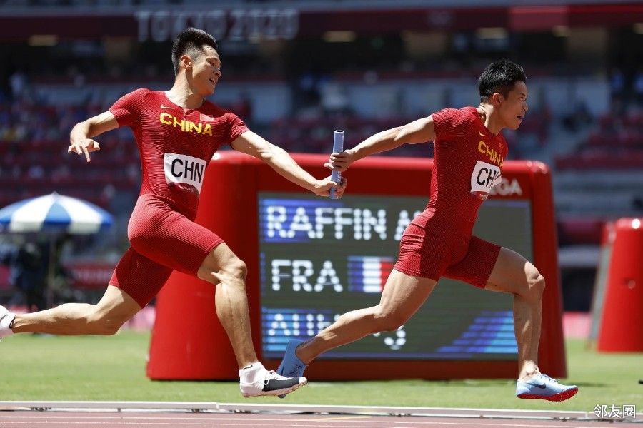 东京奥运会男子4x100米接力赛咱们有可能顺位得奖牌 吼吼 静待