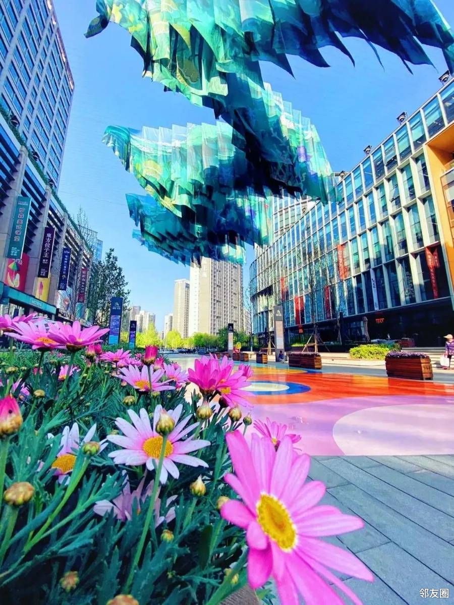 380米,北连望京街,南通阜荣街,两侧分别是万科时代中心和方恒购物中心